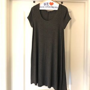 Grey shift dress